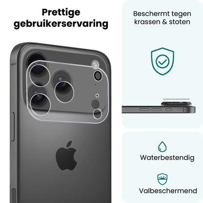 Forterra iPhone 17 Pro Camera Screenprotector Gehard Glas