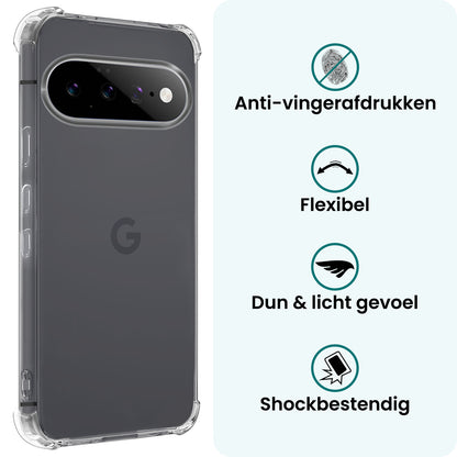 Forterra Google Pixel 11 Pro Hoesje Shockproof Backcover Siliconen - Transparant