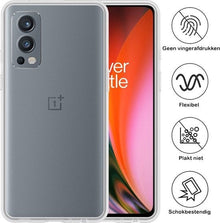 Forterra OnePlus Nord 2 Hoesje Siliconen Backcover Lichtgewicht - Transparant