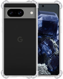 Forterra Google Pixel 8 Hoesje Shockproof Backcover Siliconen - Transparant