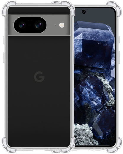Forterra Google Pixel 8 Hoesje Shockproof Backcover Siliconen - Transparant