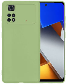Forterra Poco M4 Pro 4G Hoesje Siliconen Backcover Lichtgewicht - Groen