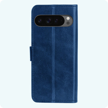 Forterra Google Pixel 10 Pro Hoesje Bookcase Cover met Kaarthouder - Donkerblauw