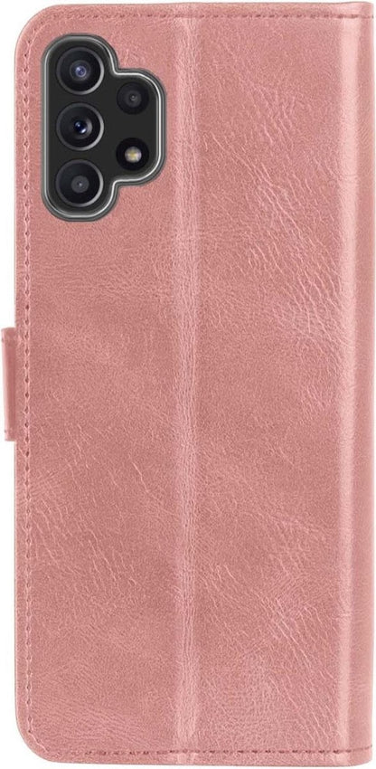Forterra Samsung A32 4G Hoesje Bookcase Cover met Kaarthouder - Rosé goud
