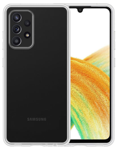 Forterra Samsung A33 Hoesje Siliconen Backcover Lichtgewicht - Transparant