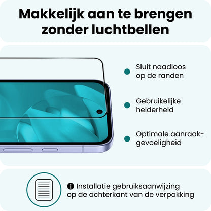 Forterra Google Pixel 9a Screenprotector Gehard Glas - Full Screen
